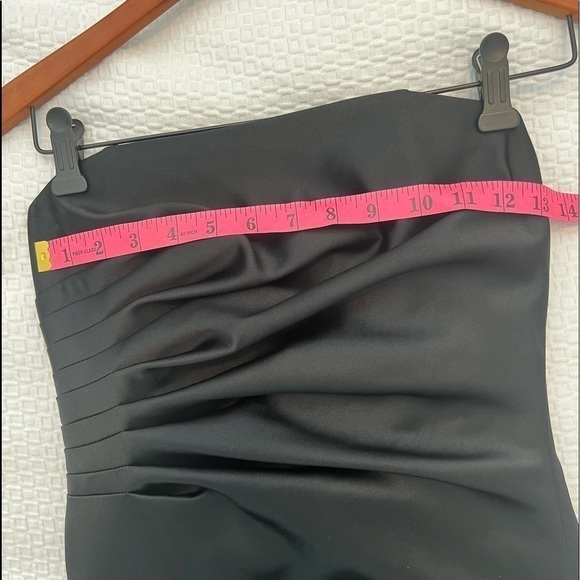 ABS Evening Allen Schwartz Strapless Black Gown - Picture 15 of 16